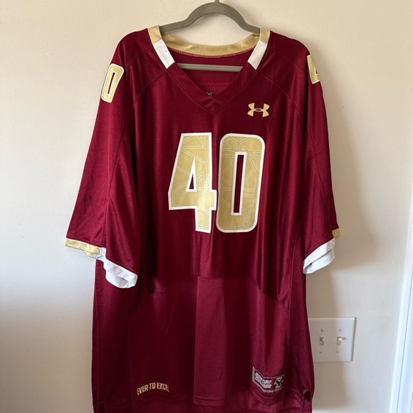 Under Armour Other - Men’s Under Armour Boston College Eagles #40 Football Maroon Jersey Sz 2XL